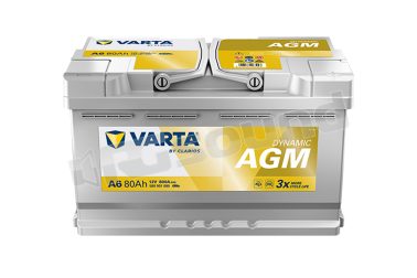 A6 580 901 080 Silver Dynamic AGM 80A Varta