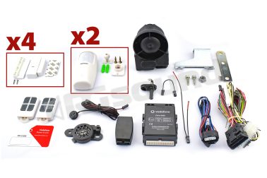 09004 Allarme per camper 2 zone + 4 porte/finestre Phonocar