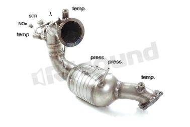 54.0467.01 Catalizzatore e tubo sostituzione filtro antiparticolato per Audi Ragazzon