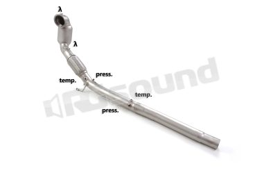 50.1229.80 Catalizzatore metallico con rimozione filtro per Audi Ragazzon