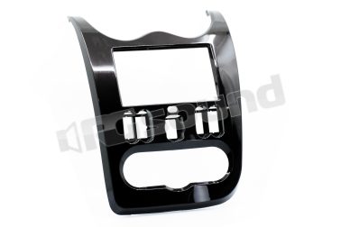 Mascherina 2 Din per Dacia Duster - Finitura lucida marrone scuro RG Sound