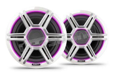 010-02918-11 Speaker marini a LED da 7,7 pollici con griglie sportive bianche Fusion