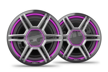 010-02918-13 Speaker marini a LED da 7,7 pollici con griglie sportive grigie Fusion