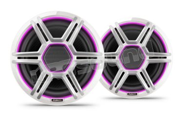 010-02918-21 Speaker marini a LED da 8,8 pollici con griglie sportive bianche Fusion