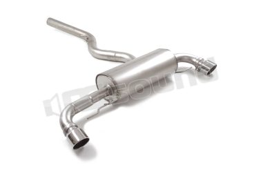 50.1235.61 Posteriore inox sdoppiato con terminali rotondi per BMW Ragazzon