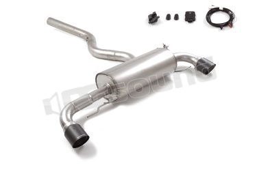 50.1236.74 Posteriore inox sdoppiato con terminali rotondi Carbon per BMW Ragazzon