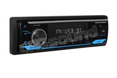 M-DL4100BT Autoradio 1 Din con Bluetooth, USB, AM/FM, illuminazione variabile Macrom