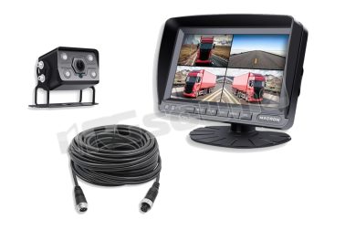 KIT7504AR Kit monitor 7” IPS Quad Vision con registrazione + telecamera filare AHD Macrom
