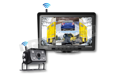 RMW1004KR Kit monitor 10” AHD IPS + telecamera posteriore wireless Macrom