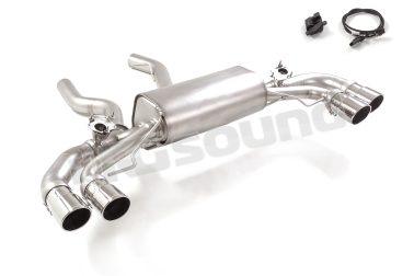 50.1212.58 Posteriore inox sdoppiato con 4 terminali rotondi per BMW Ragazzon