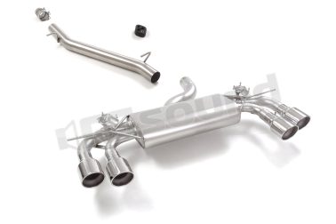 50.1214.64 Tubo centrale + Posteriore inox sdoppiato per Volkswagen Ragazzon