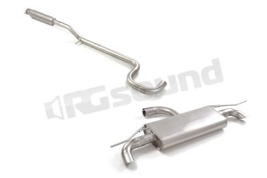 50.1241.40 Centrale inox + Posteriore sdoppiato per Audi Ragazzon