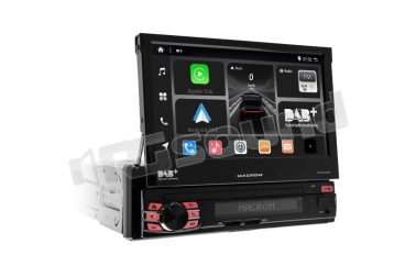 T6593DAB Sistema multimediale ANDROID 13 con display da 7” motorizzato, CarPlay & Android Auto wireless e ricevitore DAB integrato Macrom