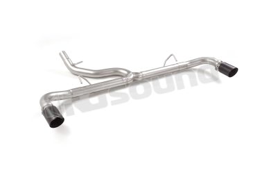 50.1248.73 Tubo posteriore sdoppiato Carbon Shot per Alfa Romeo Ragazzon