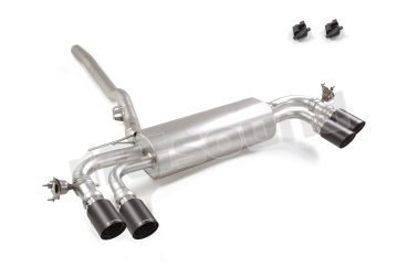 50.1250.84 Posteriore inox sdoppiato Carbon Shot sfalsati per BMW Ragazzon