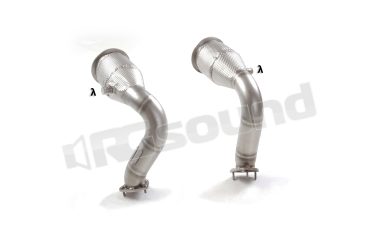 50.1255.80 Tubi sostituzione catalizzatori Gr. N inox Sinistra-Destra per Porsche Ragazzon