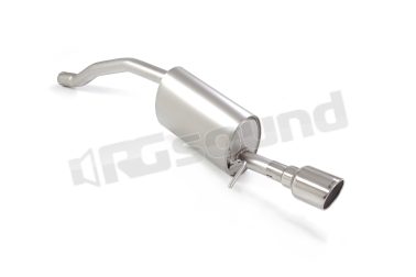50.1249.61 Posteriore inox con terminale rotondo per Skoda Ragazzon