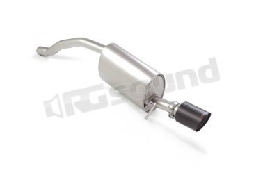 50.1249.74 Posteriore inox con terminale rotondo Carbon Shot per Skoda Ragazzon