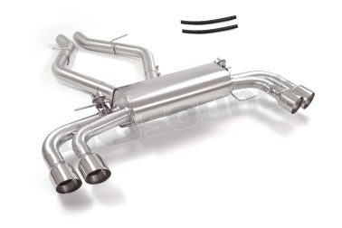 50.1253.64 Posteriore inox sdoppiato con terminali rotondi per Alfa Romeo Ragazzon