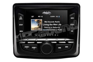 WS-MC-2 Ricevitore multimediale digitale marino con Bluetooth, Pandora, SiriusXM-Ready Wet Sounds