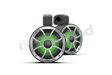 RECON 6 POD-B Altoparlanti coassiali nero con griglia XS argentata e tweeter RGB Wet Sounds
