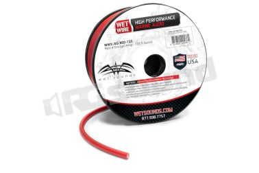 WWX-4G RED-125 Cavo amplificatore rosso satinato Wet Sounds