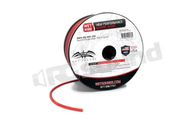 WW-8 RED-250 Cavo amplificatore rosso satinato 8 TRUE AWG Wet Sounds