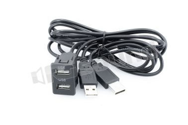 Doppia USB a pannello con cavi da 100 cm (montaggio a pannello) RG Sound