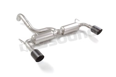 50.0725.74 Posteriore inox sdoppiato con terminali rotondi per Abarth Ragazzon