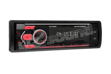M-DL5100BT Sintolettore AM/FM-RDS 1DIN con Bluetooth, lettore USB, SD e doppio microfono Macrom