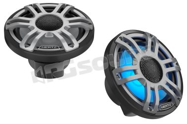 HMX 7.7 S-LD-G.2 Coassiali Hi-end 196 mm (7.7") con illuminazione Led - Griglia sportiva grigia Hertz