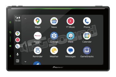 SPH-EVO109DAB-UNI monitor 10'' con Apple CarPlay/Android Auto wireless Dolby Atmos, kit installazione 1 Din Pioneer