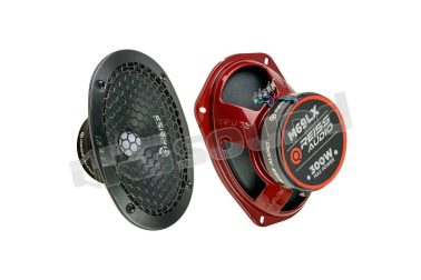 RS-M69LX 6x9" elliptical midrange with LED lighting, 150 Watt Reiss Audio