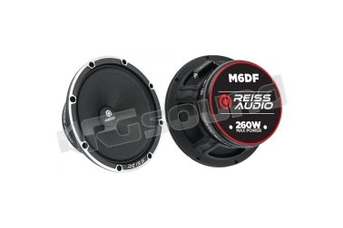 RS-M6DF 6.5" midrange with high-efficiency dust cap, 130 Watt RMS Reiss Audio