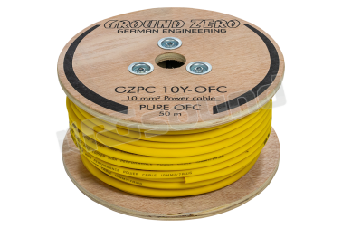GZPC 10Y-OFC Cavo di alimentazione OFC da 10 mm² – giallo Ground Zero