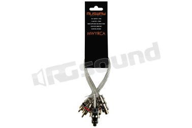 MWYRCA Cavi adattatori Y RCA in rame 99,9% OFC - lunghezza 0,25 m MUSWAY