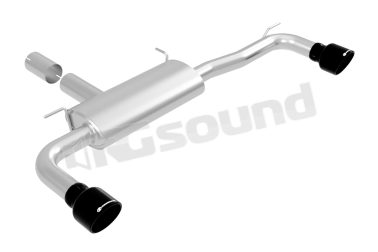 50.1276.61B Posteriore sdoppiato con terminali rotondi Sport Line Black per BMW Ragazzon