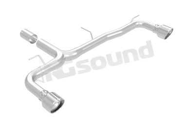 50.1277.61 Tubo posteriore inox sdoppiato con terminali rotondi per BMW Ragazzon