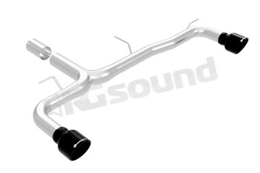 50.1277.61B Tubo posteriore con terminali rotondi Sport Line Black per BMW Ragazzon