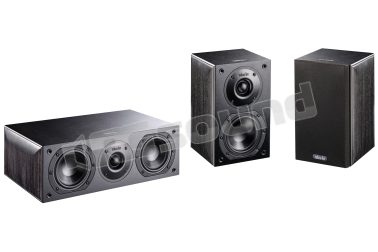 Sistema Nota 240 XN + 740 XN kit con diffusori e canale centrale, finitura rovere nero Indiana Line