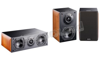 Sistema Nota 240 XL + 740 XL kit con diffusori e canale centrale, finitura noce chiaro Indiana Line