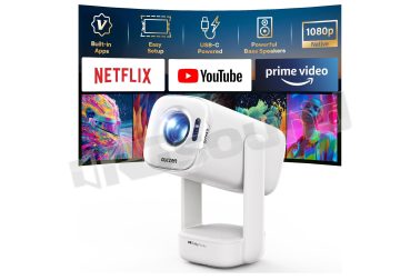 EAZZE D1 Air proiettore smart con Netflix, Prime Video e YouTube - Dolby Audio, 1080p HDR10 Aurzen