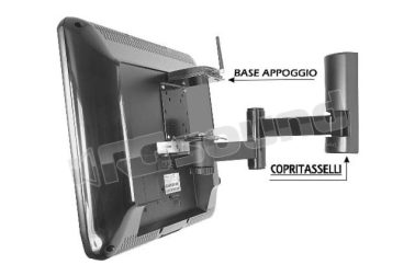 505W3 supporto da parete per TV LCD, TV LED Prandini