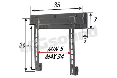 508 supporto da parete per TV LCD, TV LED Prandini