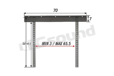 503 supporto da parete per plasma, lcd, led Prandini