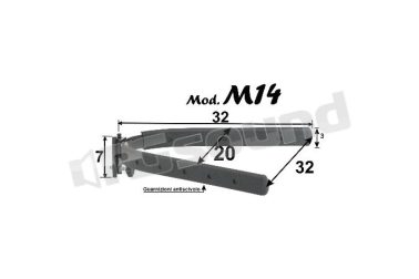 M14 struttura in ferro porta DVD, VCR, Hi-Fi, consolle Prandini