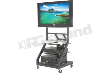 688 mobile per lcd o plasma colore nero e vetri fumè Prandini
