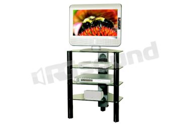 2007 mobile d'arredamento colore nero con vetri satinati o fumè Prandini