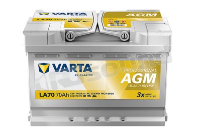 LA70 Start-stop e uso misto AGM 840070076 Varta