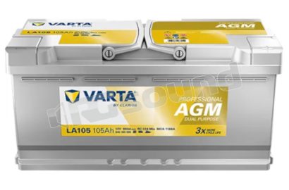 LA105 Start-Stop e uso misto AGM 840105095 Varta